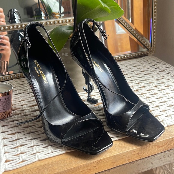Saint Laurent Opyum YSL Ankle Strap Sandal - Picture 1 of 5